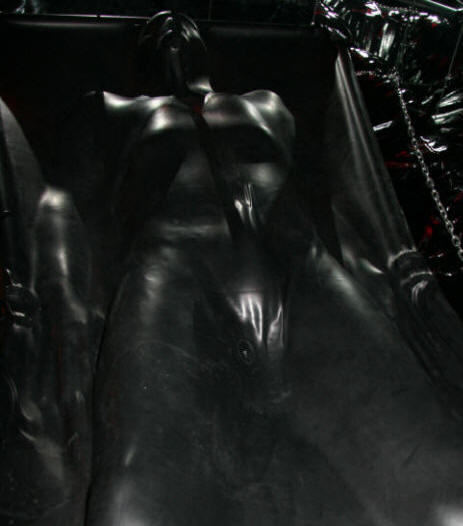 Rubber vacuum bed bondage Huge curves matures